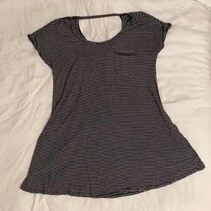 Striped American Eagle Short Sleeved Dress